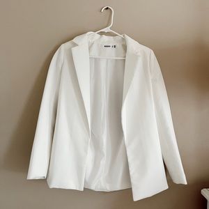 white blazer